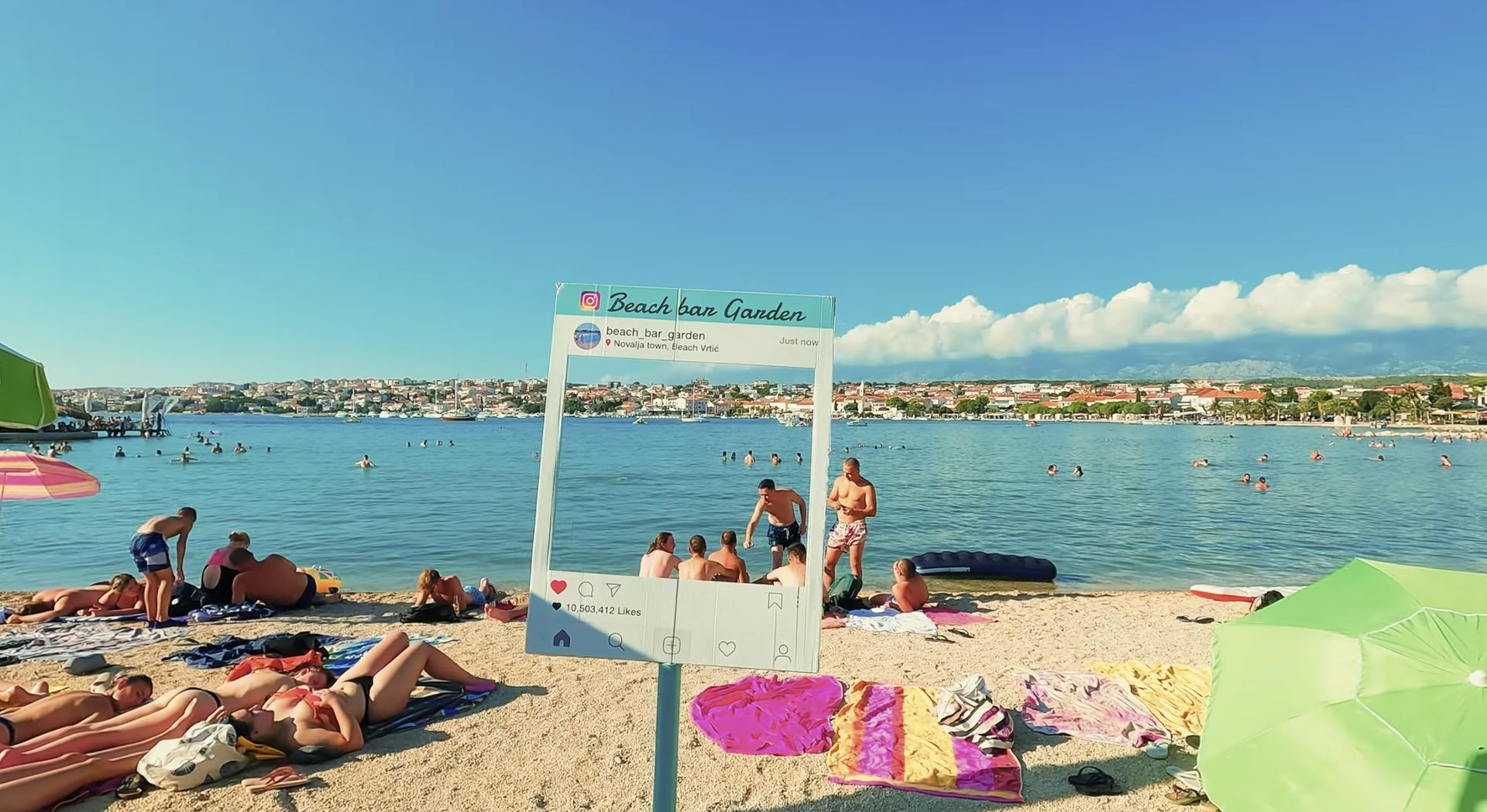 Novalja beach Adriatic